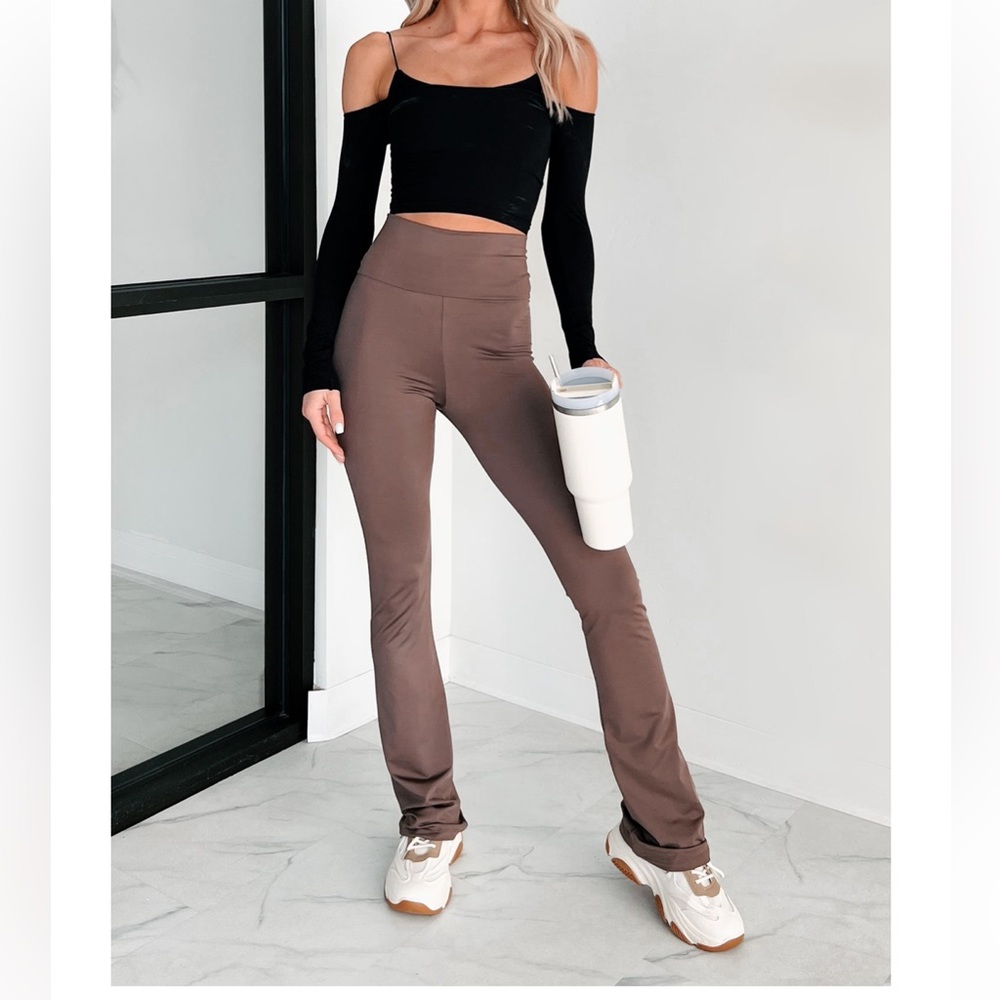 NWT High-Waisted Brown Pants from NanaMacs
